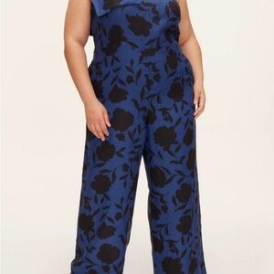 Kate Spade New York Women's Black and Blue Jumpsuit